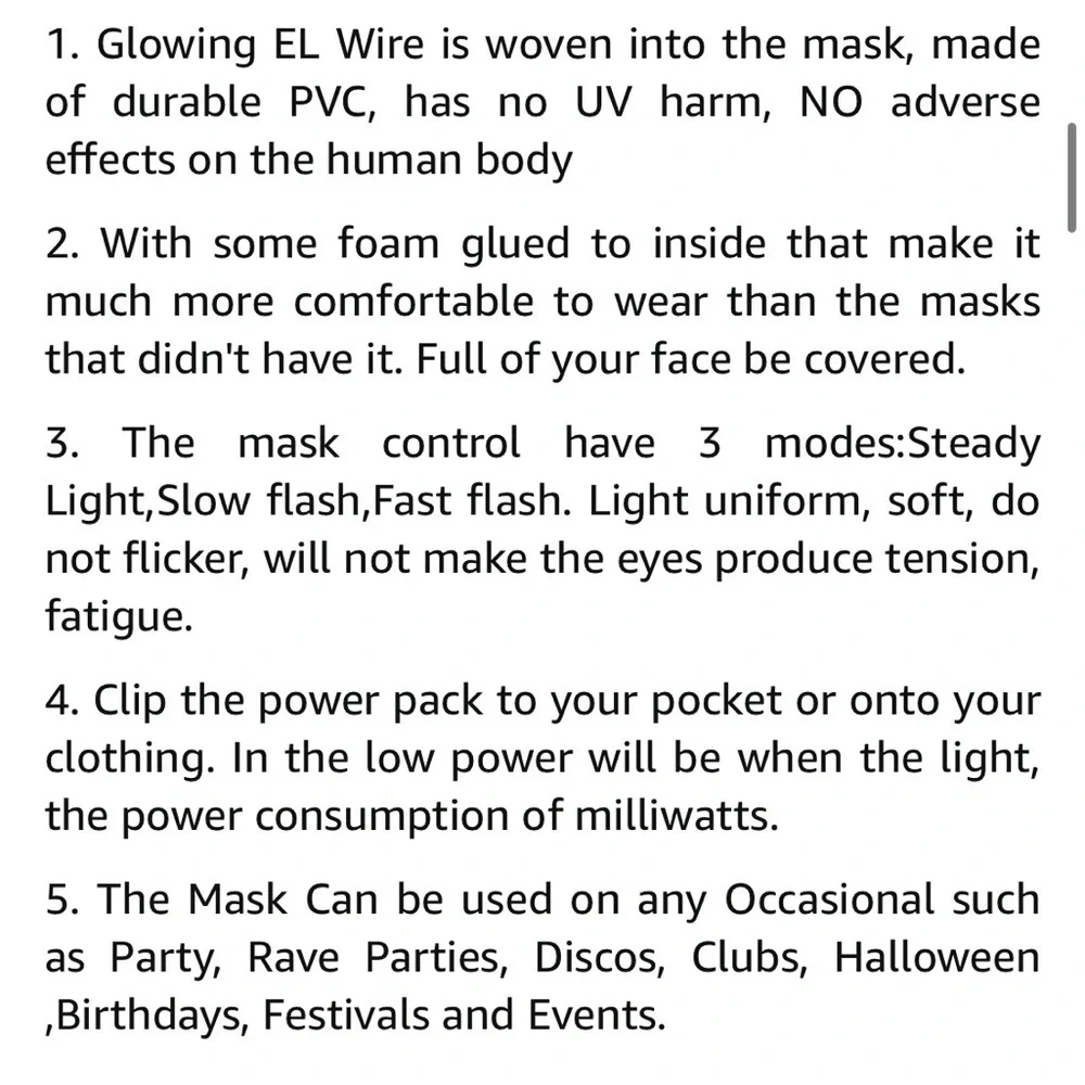 The Purge light up mask